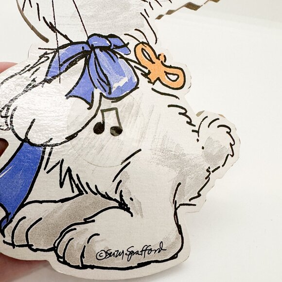 Vintage Suzy Spafford Little Baby Nursey Zoo Wall Decor Duck Giraffe Bear Bunny - Picture 10 of 14